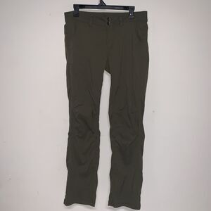 Prana Wide Leg Pant Women’s 8 Olive Roll Up Convertible Outdoors Hiking Gorpcore